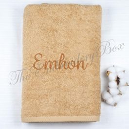 Personalized Embroidered Bath Towel