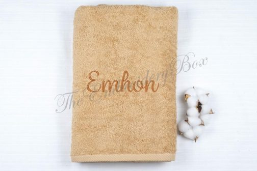 Personalized Embroidered Bath Towel