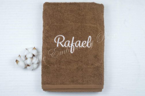 Personalized Embroidered Bath Towel - Image 2