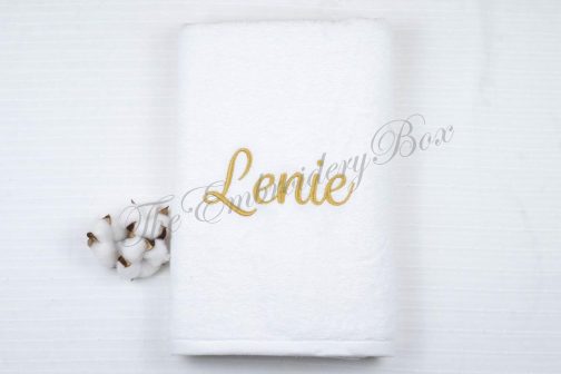 Personalized Embroidered Bath Towel - Image 7