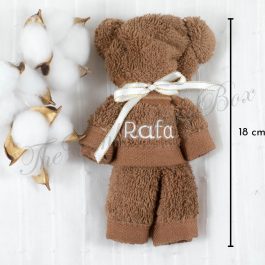 Personalized Embroidered Teddy Face Towels