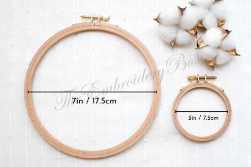 Personalized Embroidered Wooden Hoop - Image 4