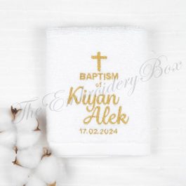 Personalized Baptism Towel