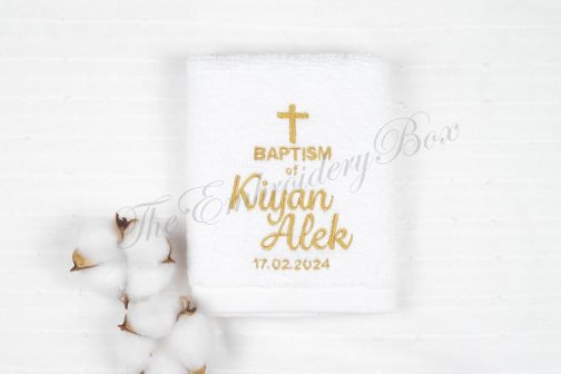 Personalized Baptism Towel