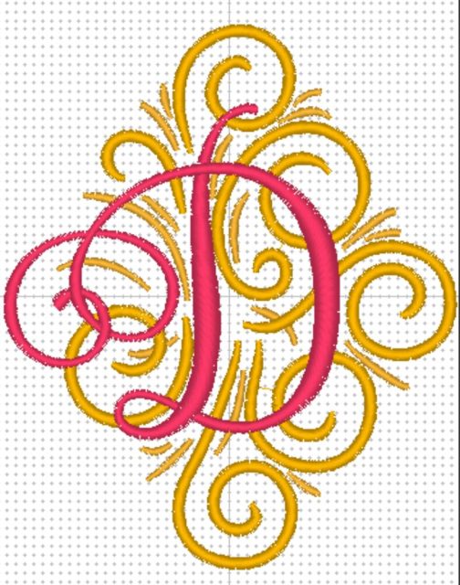 Personalized Embroidered Swirl Tote Bag / Beach Bag - Image 8
