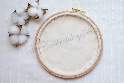 Personalized Embroidered Wooden Hoop - Image 3