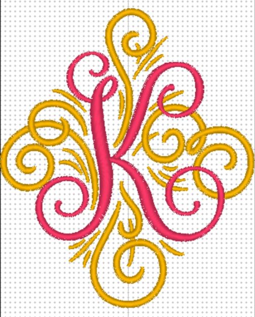 Personalized Embroidered Swirl Tote Bag / Beach Bag - Image 15