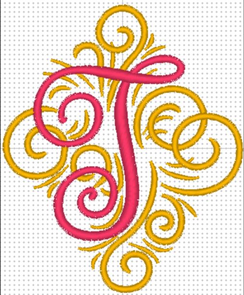 Personalized Embroidered Swirl Tote Bag / Beach Bag - Image 24