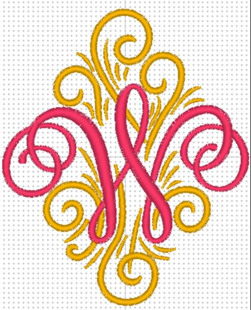 Personalized Embroidered Swirl Tote Bag / Beach Bag - Image 27