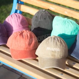 Personalized Embroidered Strap Back Cap with Buckle (Adult size)