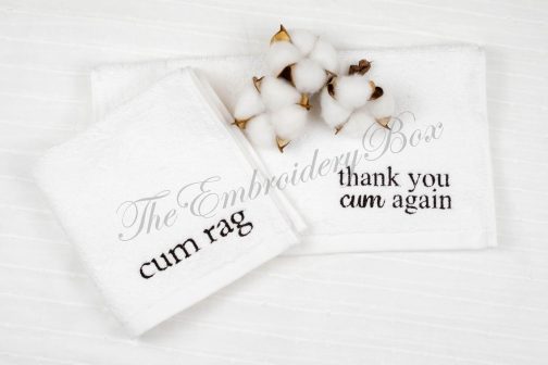 Personalized Embroidered Face Towel - Image 4
