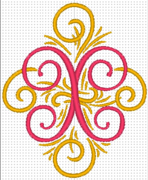 Personalized Embroidered Swirl Tote Bag / Beach Bag - Image 28