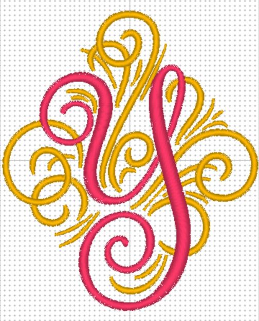 Personalized Embroidered Swirl Tote Bag / Beach Bag - Image 29