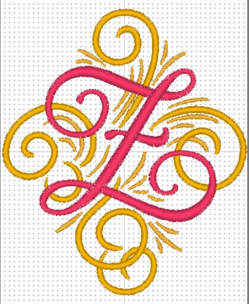 Personalized Embroidered Swirl Tote Bag / Beach Bag - Image 30