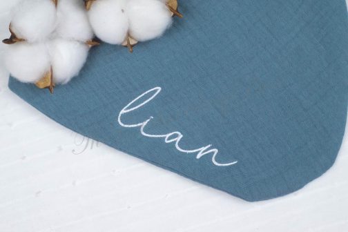 Personalized Embroidered Bandana Baby Bibs - Image 2
