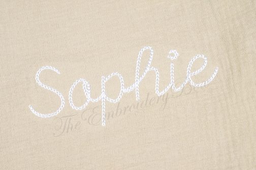 Personalized Embroidered Baby/Kids Ruffled Blanket - Image 6