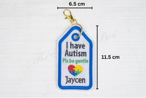 Personalized Embroidered Allergy / Autism / Asthma Alert Tags - Image 2