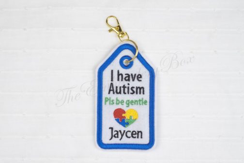 Personalized Embroidered Allergy / Autism / Asthma Alert Tags - Image 7