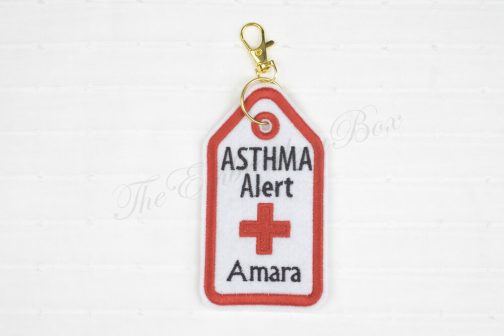 Personalized Embroidered Allergy / Autism / Asthma Alert Tags - Image 6