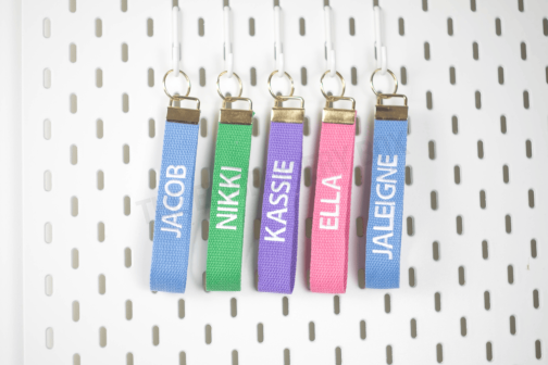 Personalized Embroidered Key Fob - Image 3