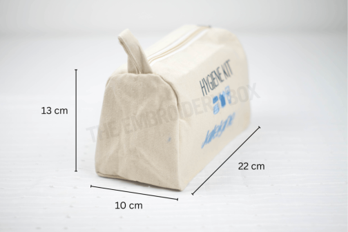 Personalized Embroidered Hygiene Kit Pouch Bag - Image 2