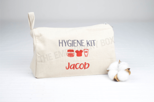 Personalized Embroidered Hygiene Kit Pouch Bag - Image 3