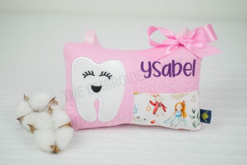 Personalized Embroidered Tooth Fairy Pillow - Image 4