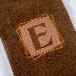 Embossed Monogrammed Embroidered Hand Towel