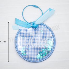 Personalized Embroidered Bag Tag Shaker