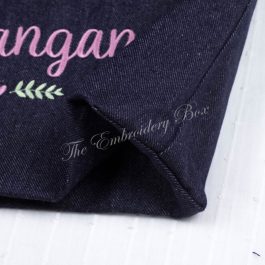 Personalized Embroidered Tote Bag / Beach Denim Bag